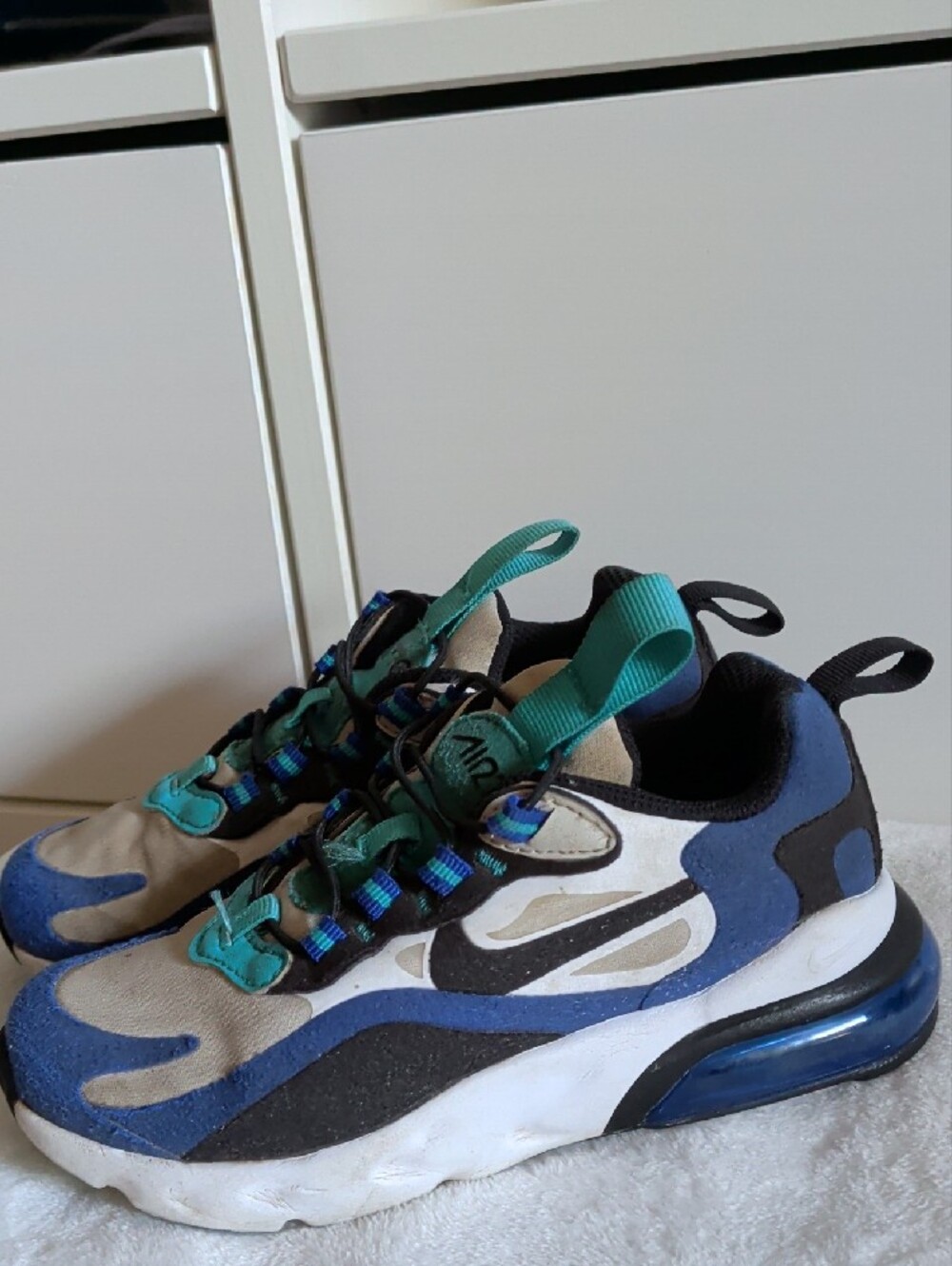 Nike Kids Blue, Black and Teal Air Bubble Sneakers - Picture 11 of 11